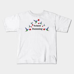 The Second Humming, Cheeky Hummingbird Pun Kids T-Shirt